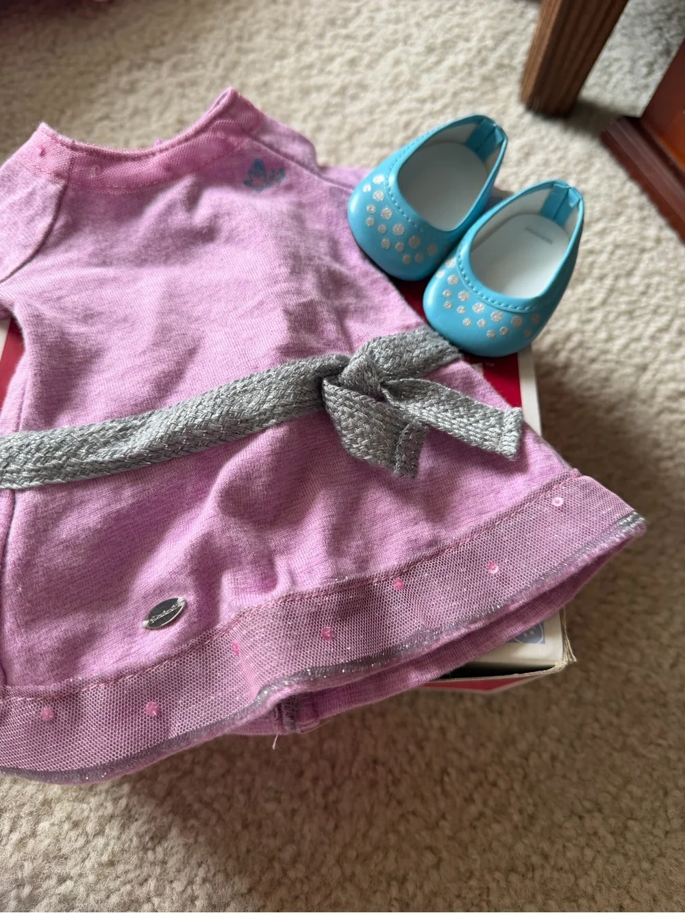 American Girl Doll Truly Me dress and shoes